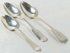 THREE STERLING SPOONS