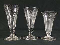 12 PIECES ANTIQUE STEMWARE