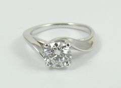 PLATINUM & DIAMOND TWO-RING SET