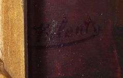 OIL ON PANEL BY LUDWIG VALENTA