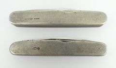 2 STERLING SILVER POCKET KNIVES