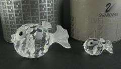 4 SWAROVSKI CRYSTAL FISH