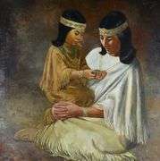 LARGE OIL ON CANVAS BY NORI PETER