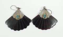 PAIR UNUSUAL SOUTH-WEST EARRINGS