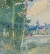 MINIATURE CANADIAN SCHOOL WATERCOLOUR