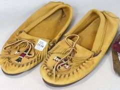 TWO PAIRS MOCCASINS