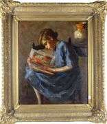 IMPORTANT OIL ON CANVAS BY EVA BRADSHAW