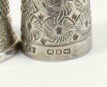 3 SILVER THIMBLES