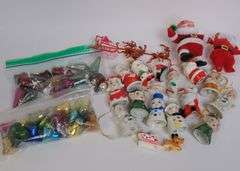 GLASS AND PORCELAIN ORNAMENTS