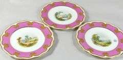 SET OF 19TH CENTURY HAND-PAINTED DESSERT PLATES