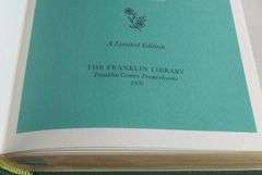 NINE FRANKLIN MINT LEATHER BOUND VOLUMES