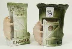 2 ANTIQUE PIG FAIRINGS