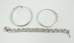 3 STERLING SILVER BRACELETS