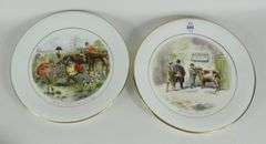 PAIR WEDGWOOD PICTURE PLATES