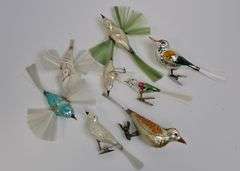 VINTAGE BIRD ORNAMENTS