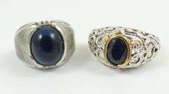 2 SAPPHIRE RINGS