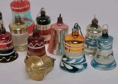 GLASS BELL ORNAMENTS