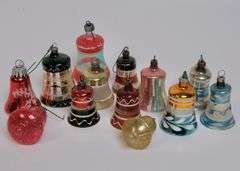 GLASS BELL ORNAMENTS