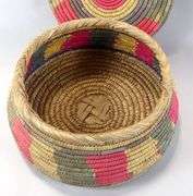 COILED STRAW BASKET