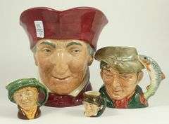 4 DOULTON CHARACTER JUGS