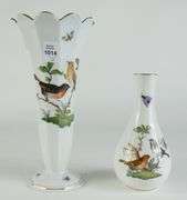 2 HEREND PORCELAIN VASES