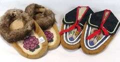 TWO PAIRS MOCCASINS