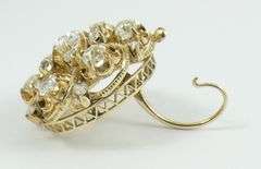 PAIR ANTIQUE RUSSIAN DIAMOND EARRINGS