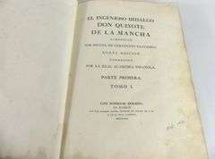 RARE DON QUIXOTE 1780 VOLUME