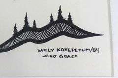 TWO ACRYLICS BY WALLY KAKEPETUM