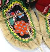 PAIR EMBROIDERED MUKLUKS