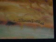 4 SCHLEUSNER OIL PAINTINGS