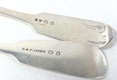 THREE STERLING SPOONS