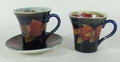 RARE MOORCROFT CUP & SAUCER