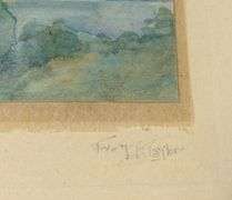 MINIATURE CANADIAN SCHOOL WATERCOLOUR