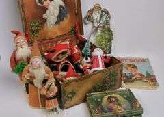 CHRISTMAS BOX AND CONTENTS