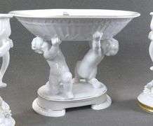 VISTA ALEGRE CENTREPIECE & PAIR CANDLESTICKS