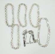 STERLING CHAINS & BRACELETS, EARRINGS