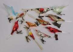 GLASS BIRD ORNAMENTS