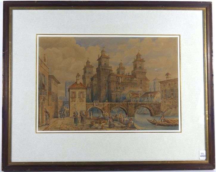 PAIR 19TH CENTURY ITALIAN WATERCOLOURS