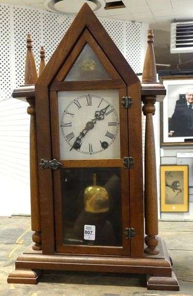TWO ANTIQUE SHELF CLOCKS