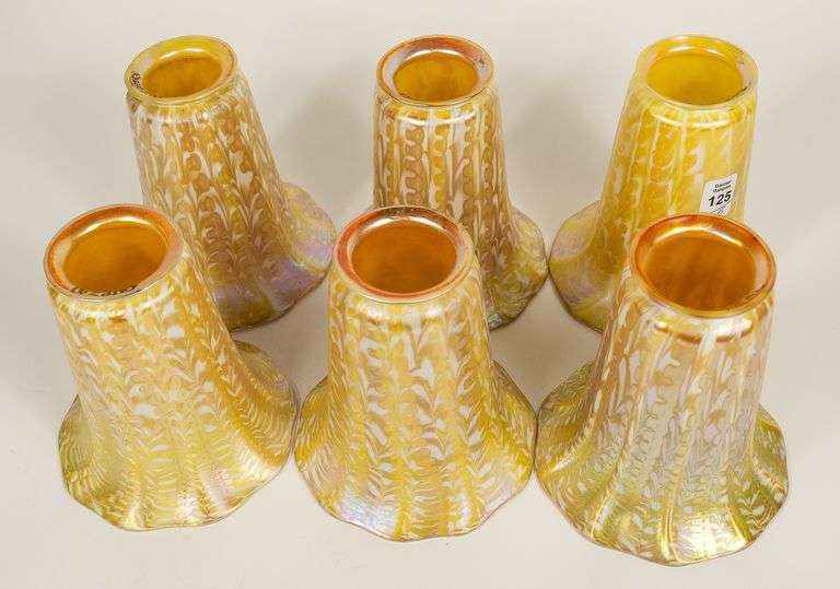 SET OF SIX QUEZAL SHADES