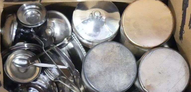 SILVER PLATE AND TINS