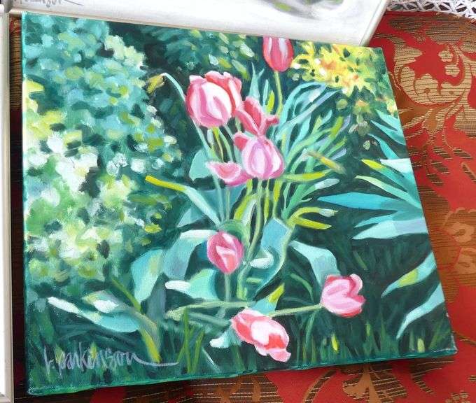 FOUR BONNIE PARKINSON OIL PAINTINGS