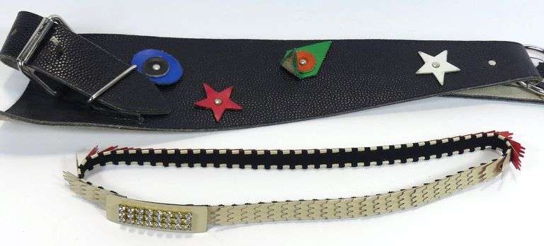 TWO VINTAGE BELTS