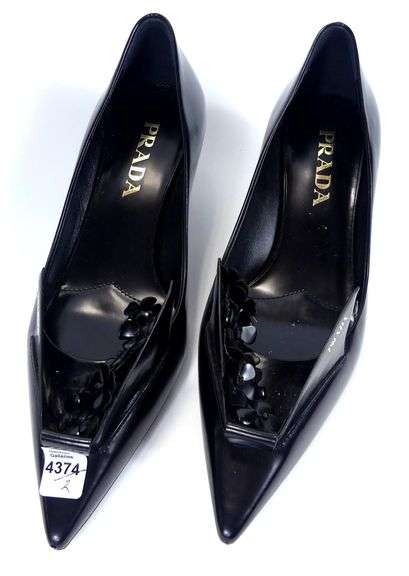 PRADA KITTEN HEEL PUMPS