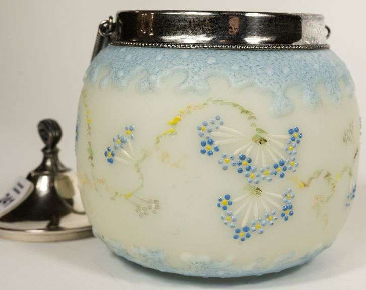 MT. WASHINGTON GLASS BISCUIT BARREL