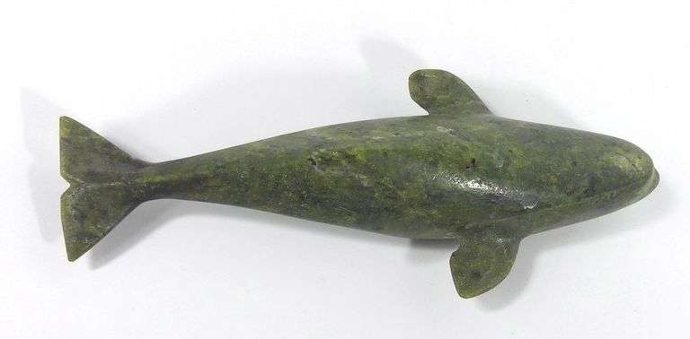 INUIT GREEN SERPENTINE CARVING