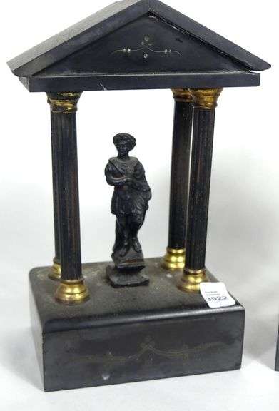 PAIR GRAND TOUR MODELS OF ROMAN TEMPLES