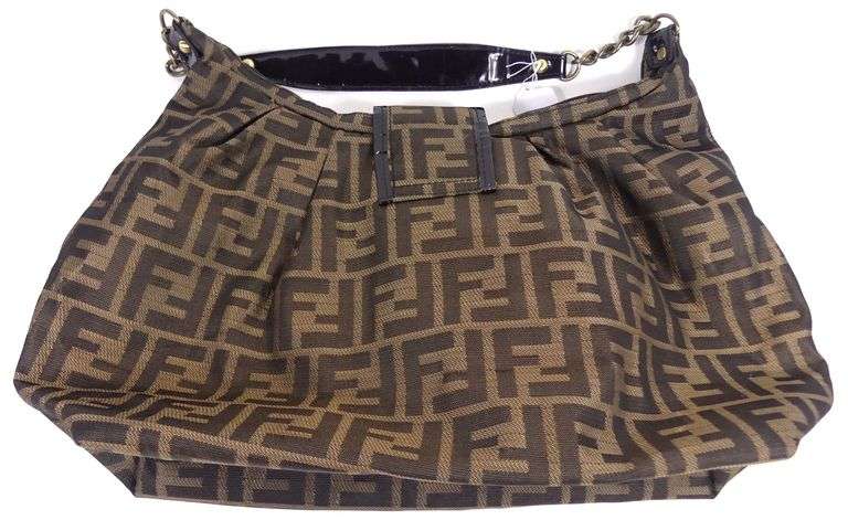 FENDI CANVAS HOBO BAG