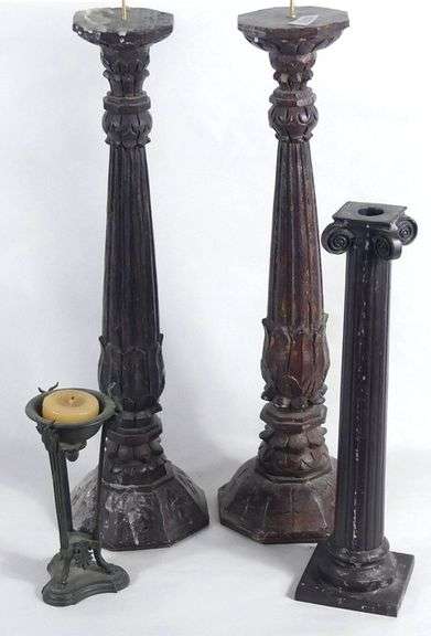ANTIQUE CANDLEHOLDERS